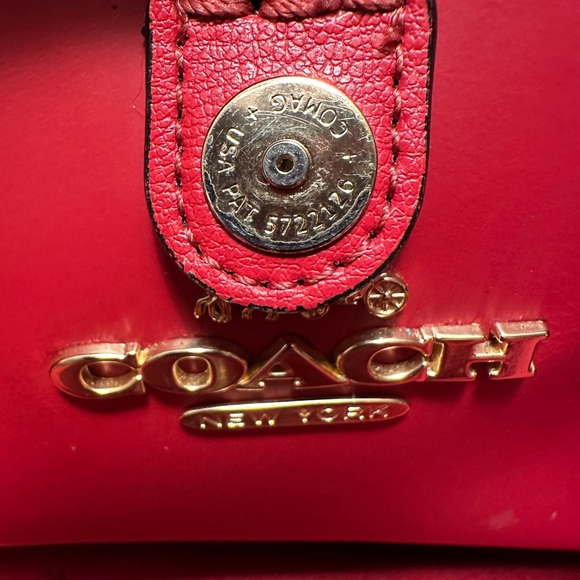 COACH Large Avenue Carryall handbag shoulder bag black leather tote F48733 - Picture 4 of 13